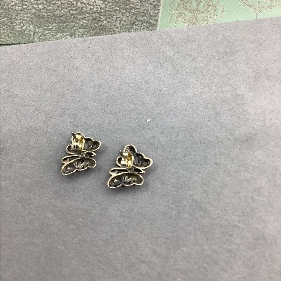 Sterling Silver Butterfly post  Earrings - Picture 4 of 4